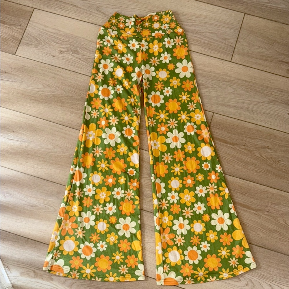 Floral Wide-Leg Pants